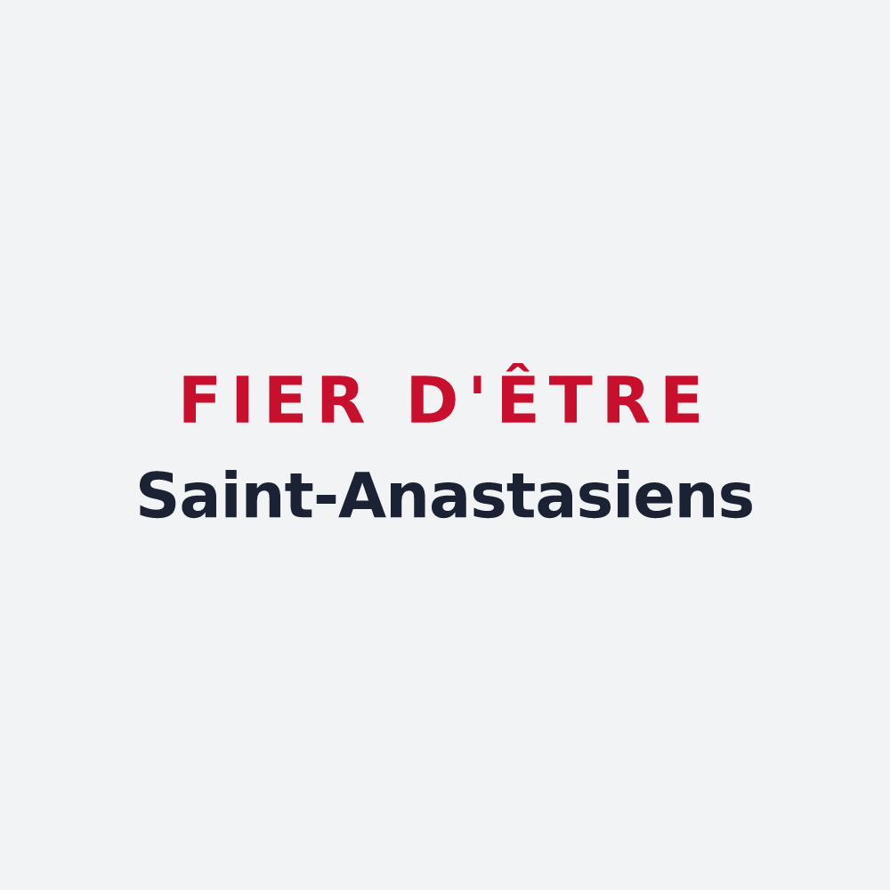Poster « Fier d'être Saint-Anastasiens » — design pour Sainte-Anastasie-sur-Issole