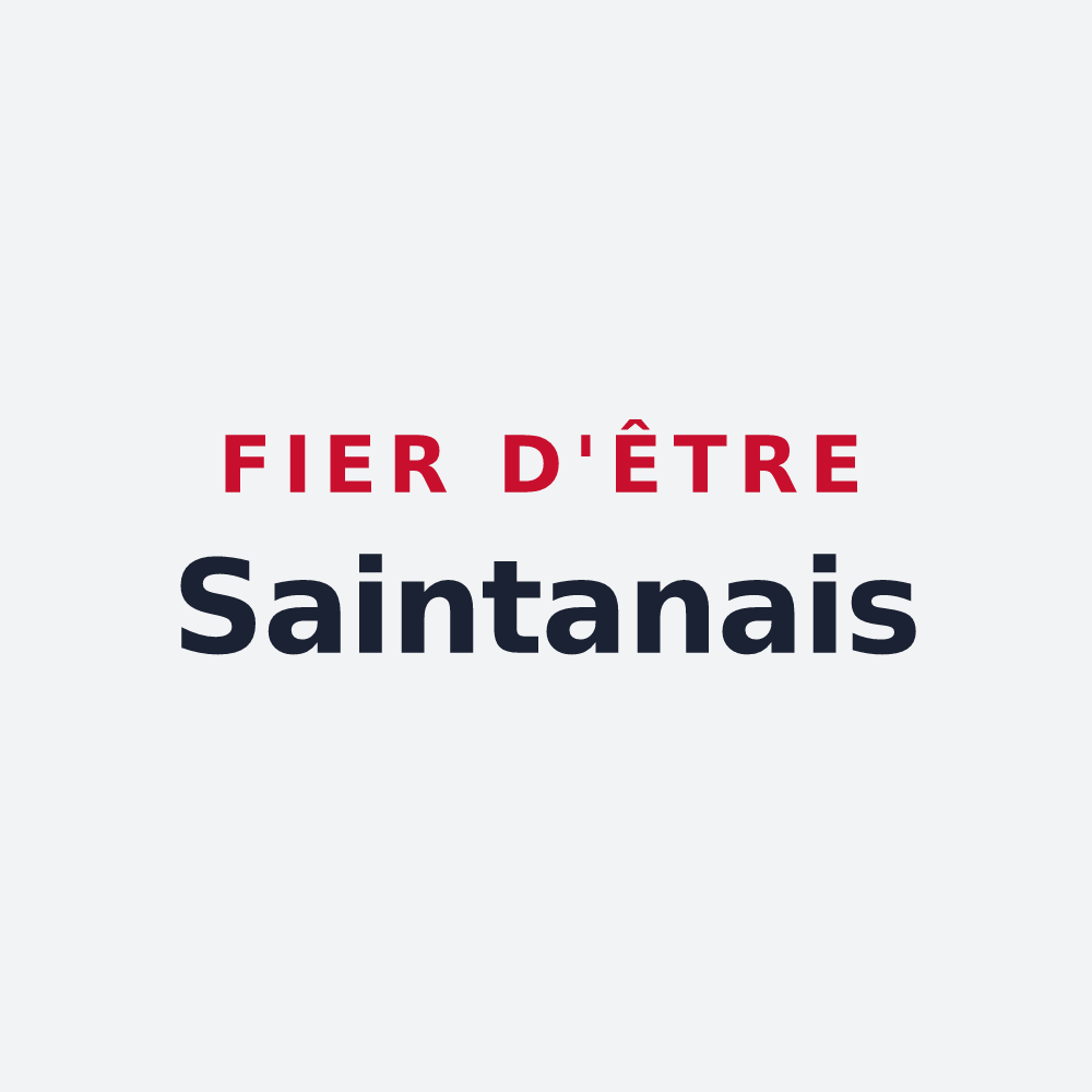 Poster « Fier d'être Saintanais » — design pour Sainte-Anne-sur-Vilaine