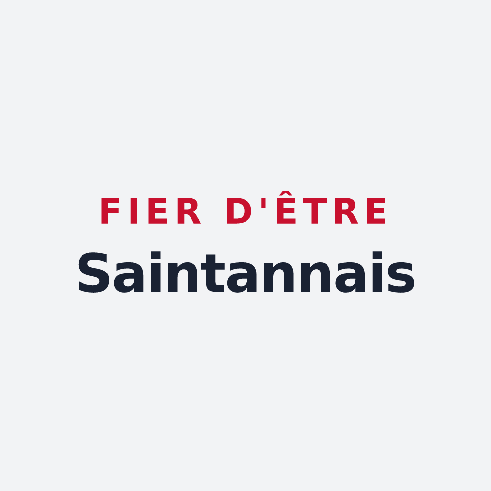 Poster « Fier d'être Saintannais » — design pour Sainte-Anne