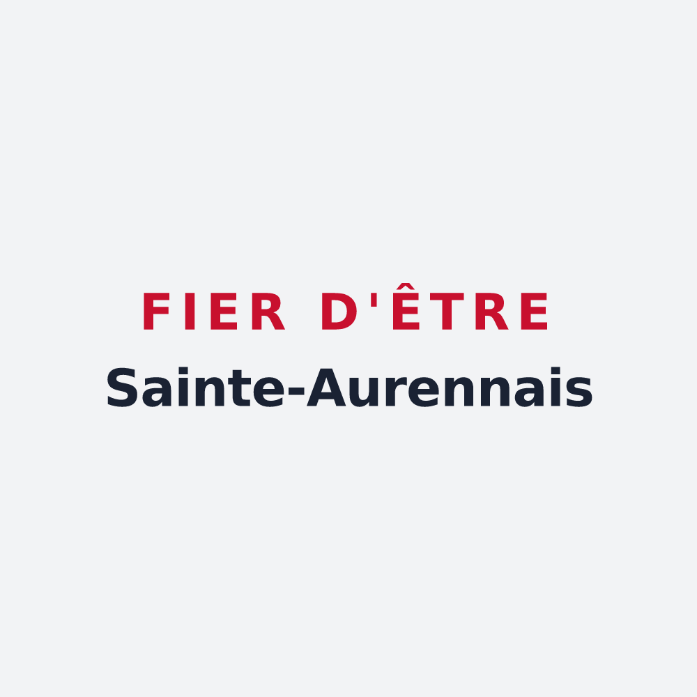 Poster « Fier d'être Sainte-Aurennais » — design pour Sainte-Aurence-Cazaux