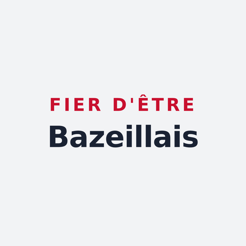 Poster « Fier d'être Bazeillais » — design pour Sainte-Bazeille