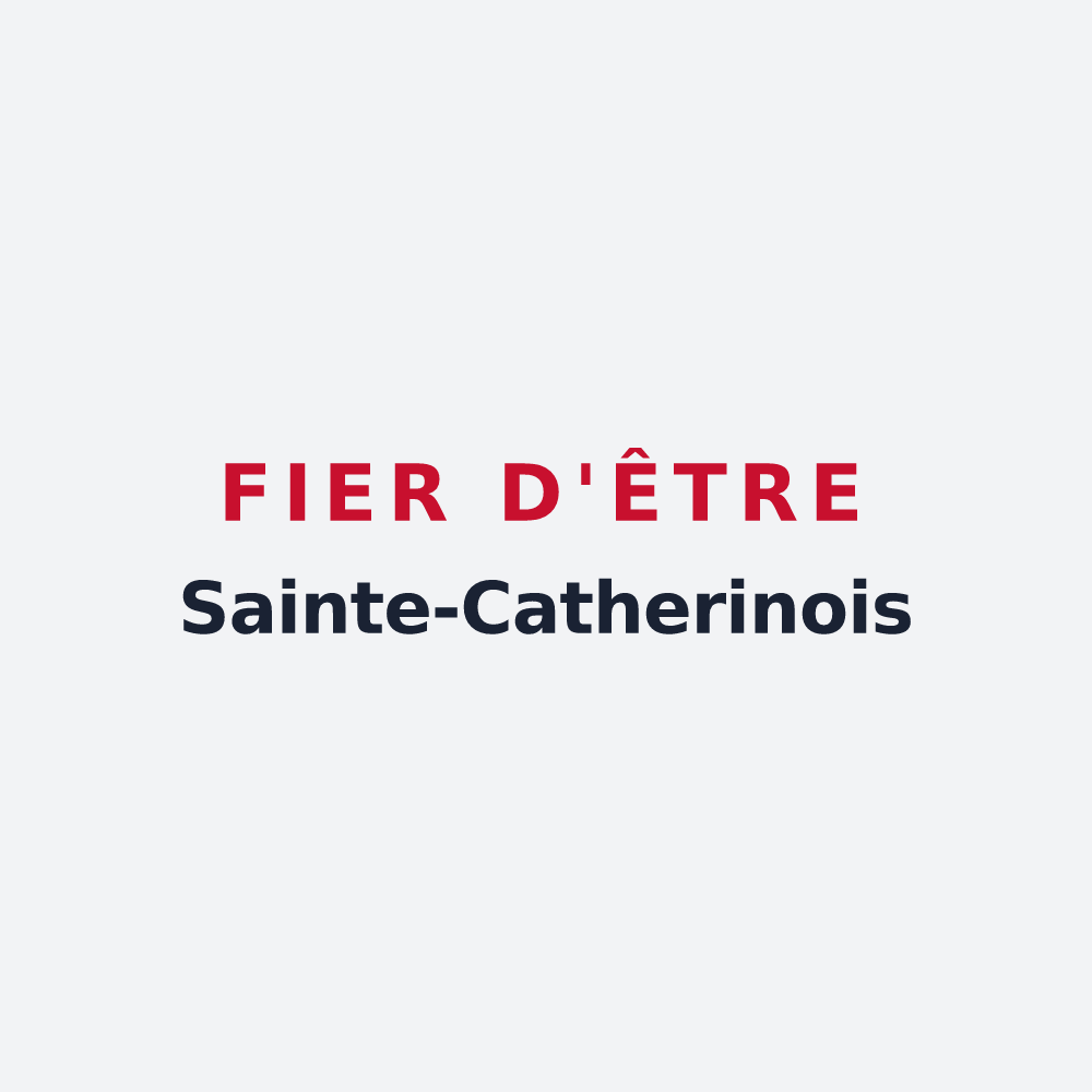 Poster « Fier d'être Sainte-Catherinois » — design pour Sainte-Catherine