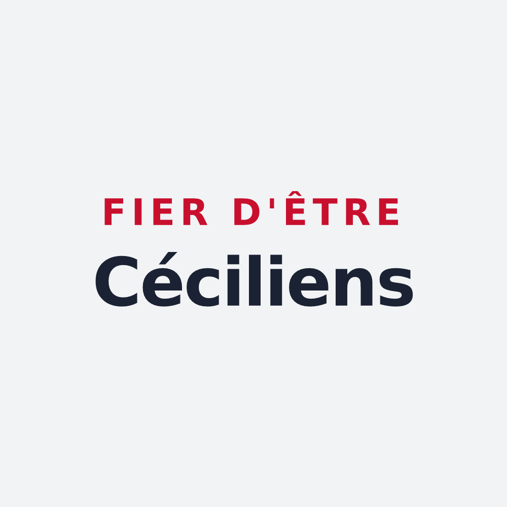 Poster « Fier d'être Céciliens » — design pour Sainte-Cécile-les-Vignes