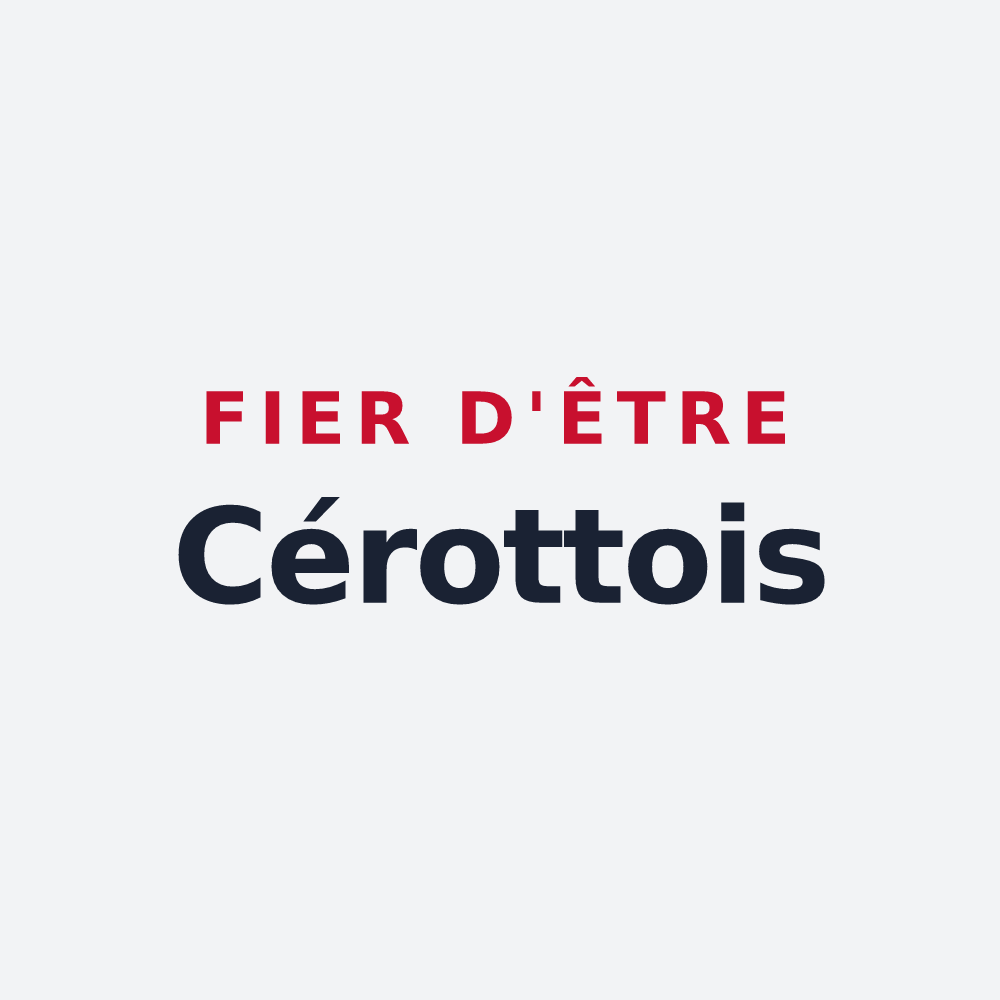 Poster « Fier d'être Cérottois » — design pour Sainte-Cérotte