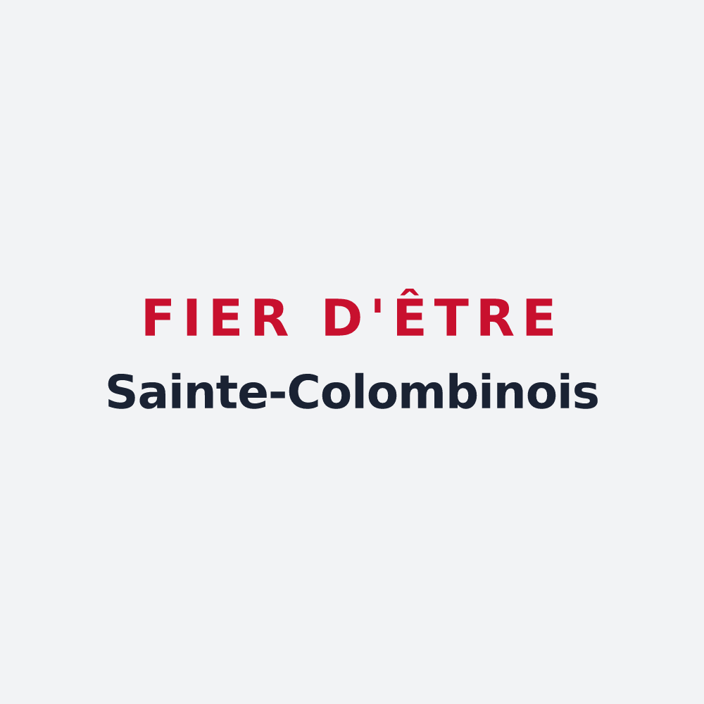 Poster « Fier d'être Sainte-Colombinois » — design pour Sainte-Colombe