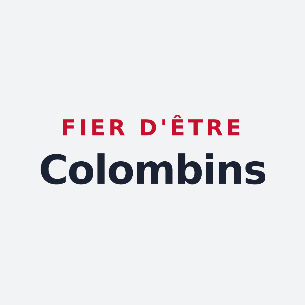 Poster « Fier d'être Colombins » — design pour Sainte-Colombe