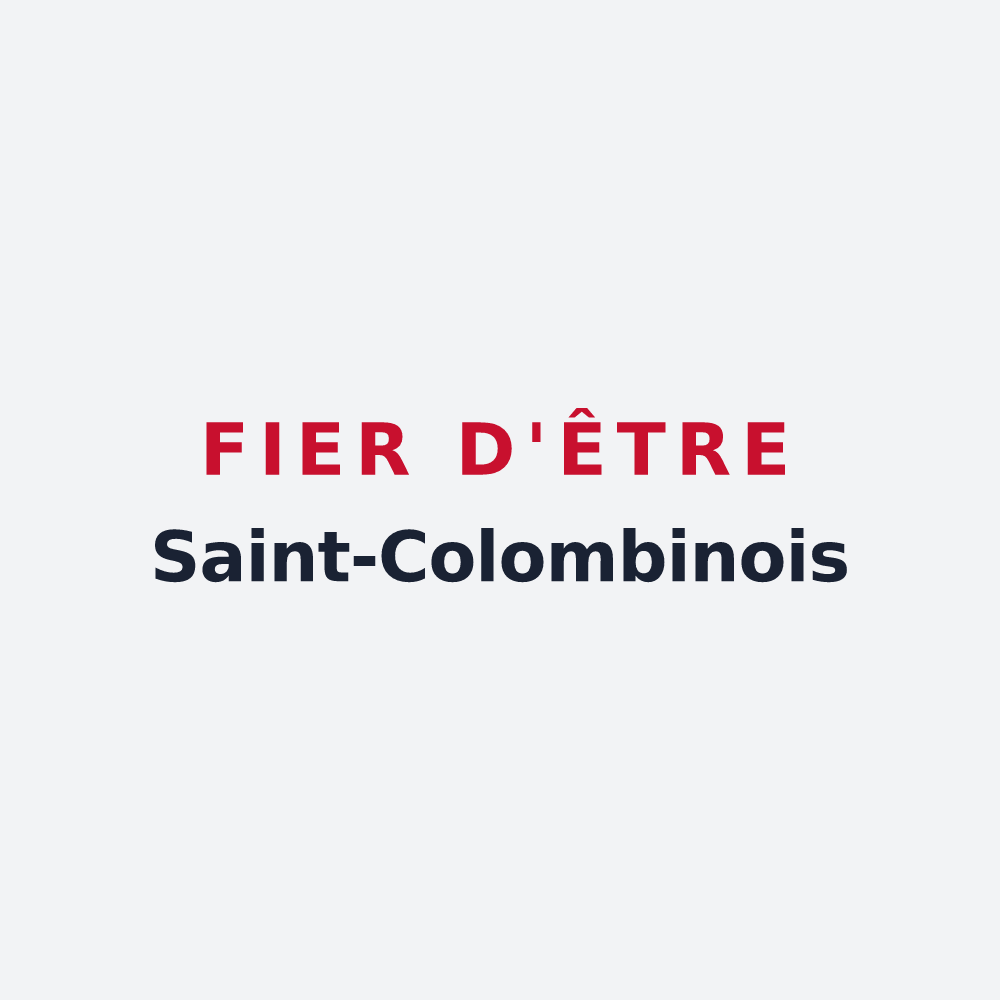 Poster « Fier d'être Saint-Colombinois » — design pour Sainte-Colombe