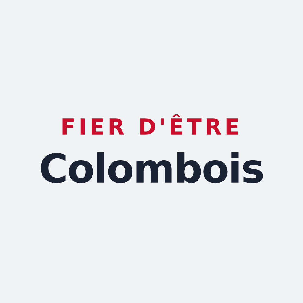 Poster « Fier d'être Colombois » — design pour Sainte-Colombe-sur-Gand