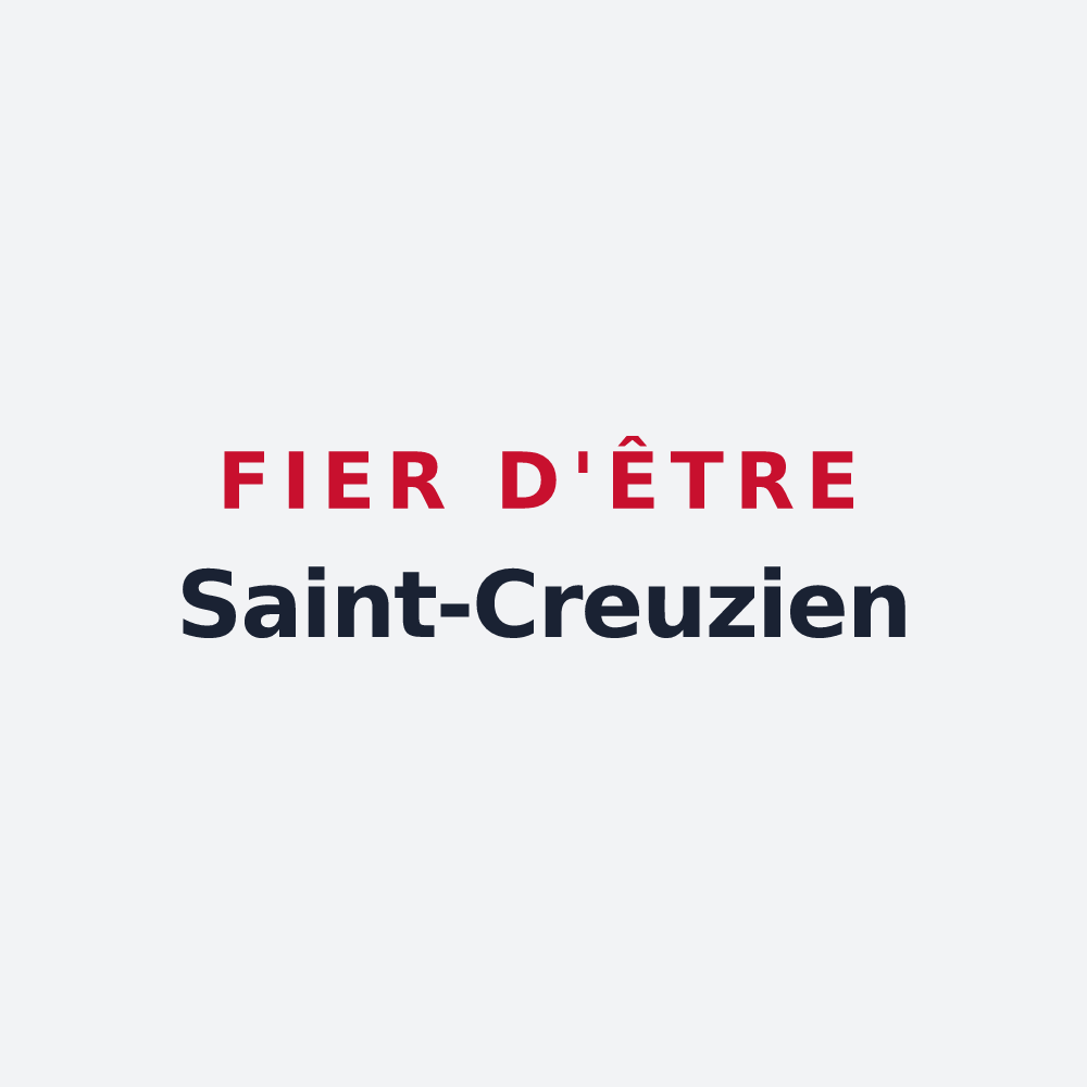 Poster « Fier d'être Saint-Creuzien » — design pour Sainte-Croix-aux-Mines