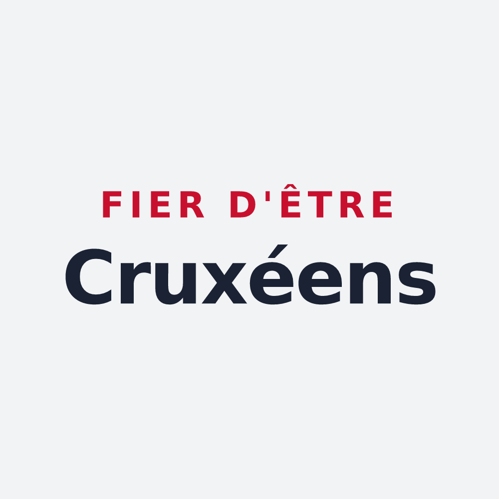 Poster « Fier d'être Cruxéens » — design pour Sainte-Croix-Volvestre