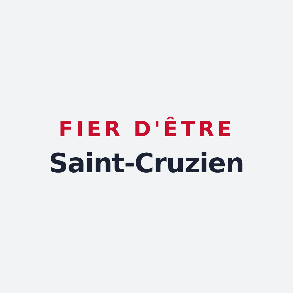 Poster « Fier d'être Saint-Cruzien » — design pour Sainte-Croix