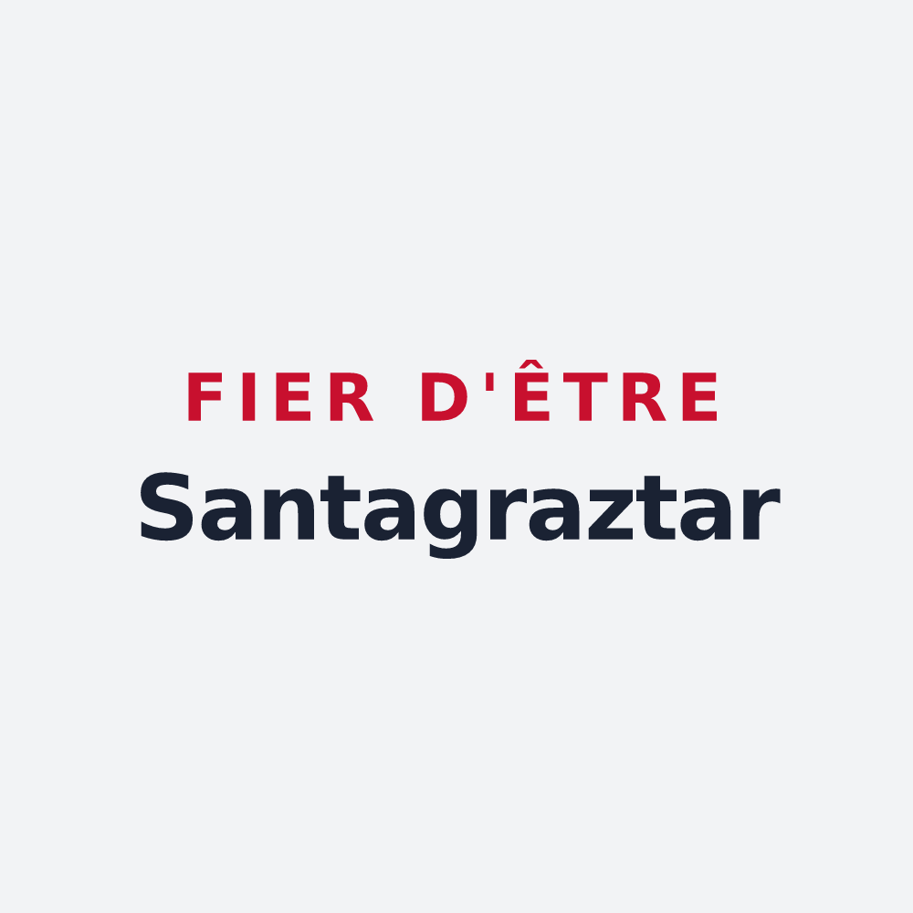 Poster « Fier d'être Santagraztar » — design pour Sainte-Engrâce