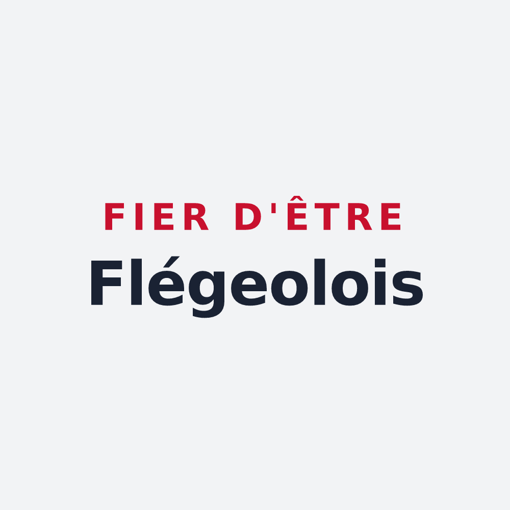 Poster « Fier d'être Flégeolois » — design pour Sainte-Féréole