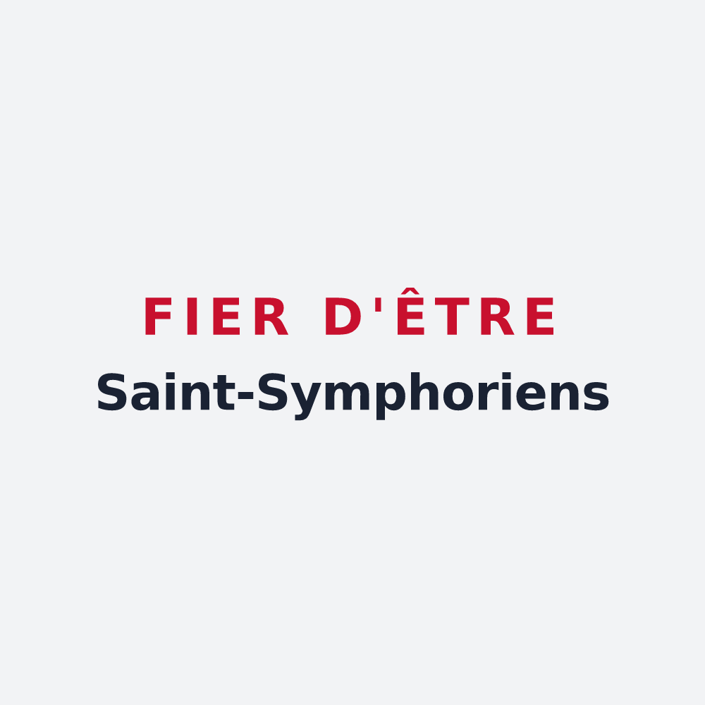 Poster « Fier d'être Saint-Symphoriens » — design pour Sainte-Feyre-la-Montagne