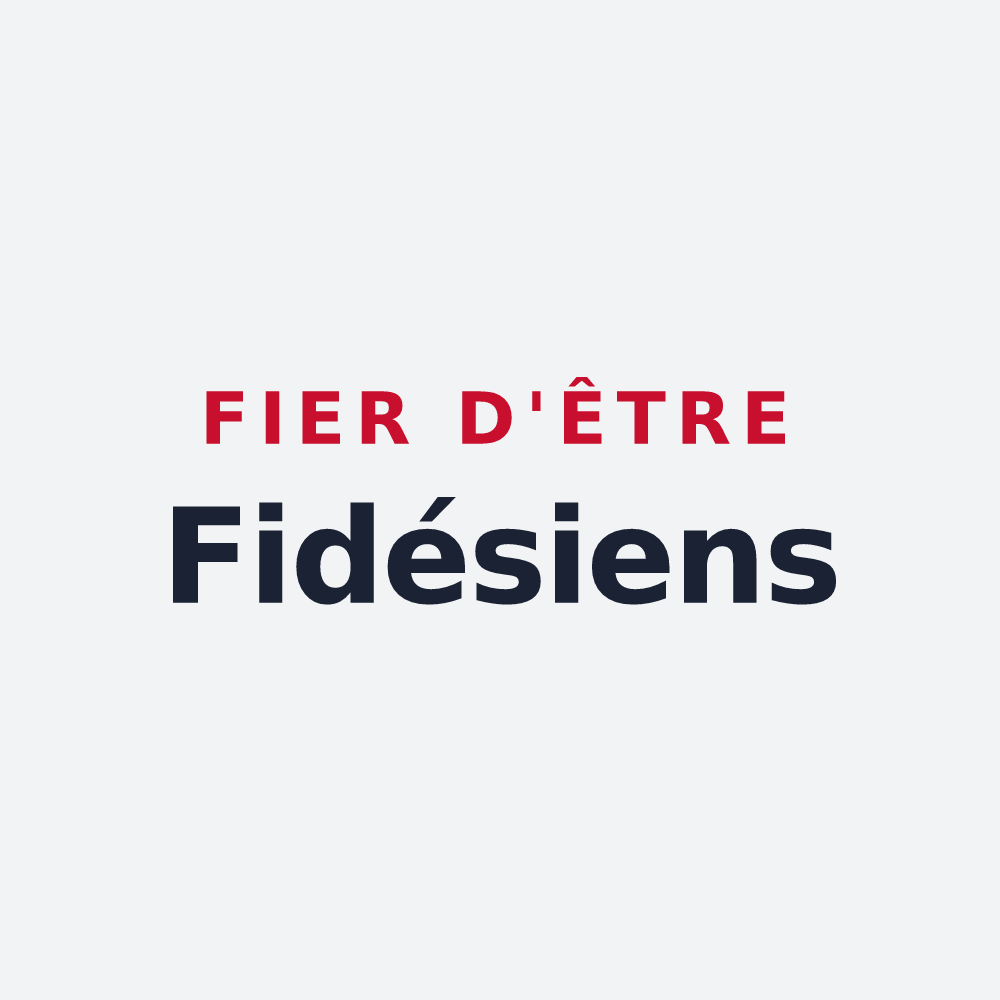 Poster « Fier d'être Fidésiens » — design pour Sainte-Foi