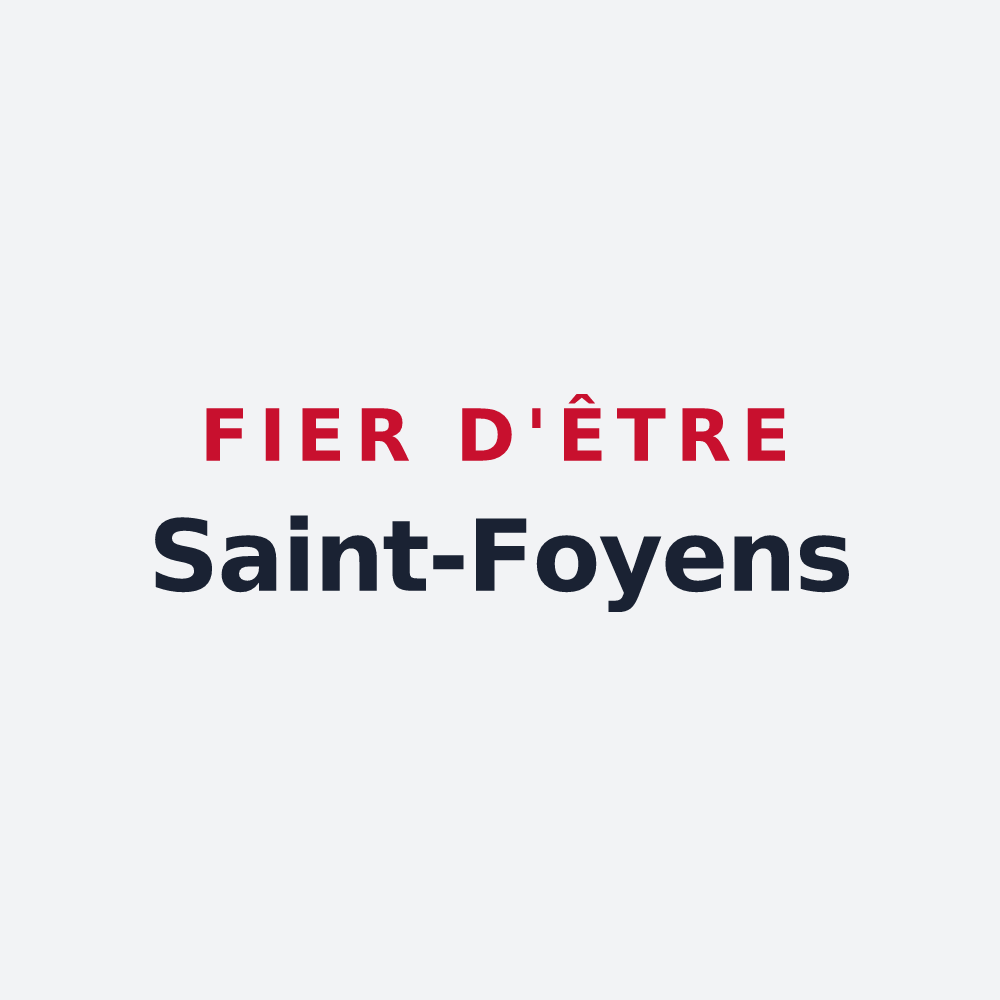 Poster « Fier d'être Saint-Foyens » — design pour Sainte-Foy-d'Aigrefeuille