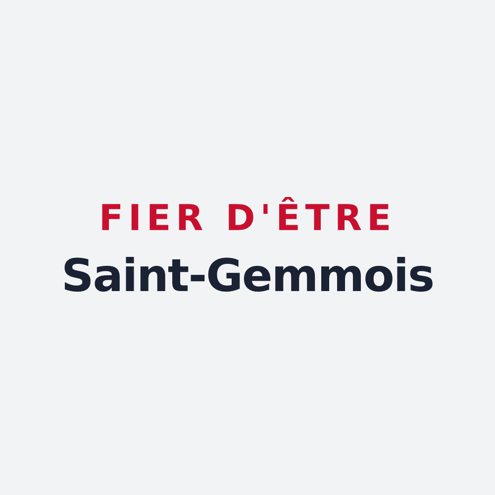Poster « Fier d'être Saint-Gemmois » — design pour Sainte-Gemme