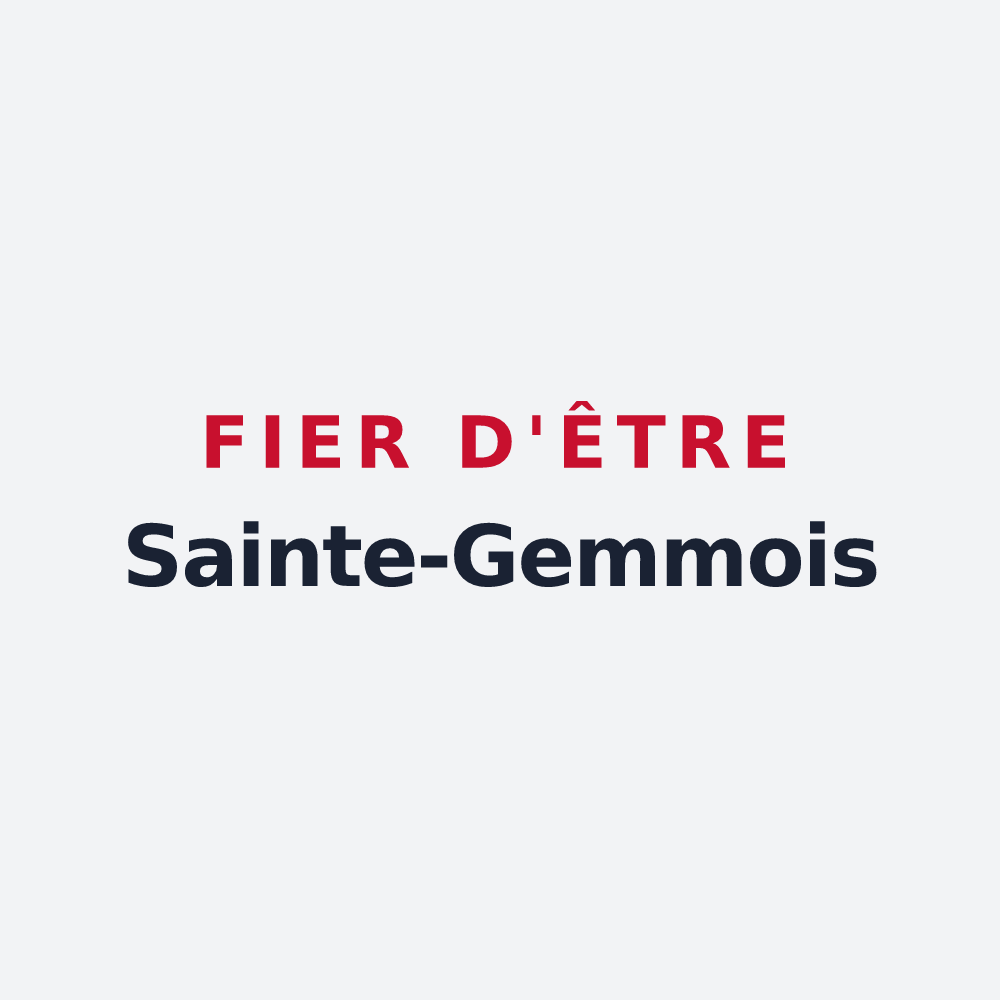 Poster « Fier d'être Sainte-Gemmois » — design pour Sainte-Gemme