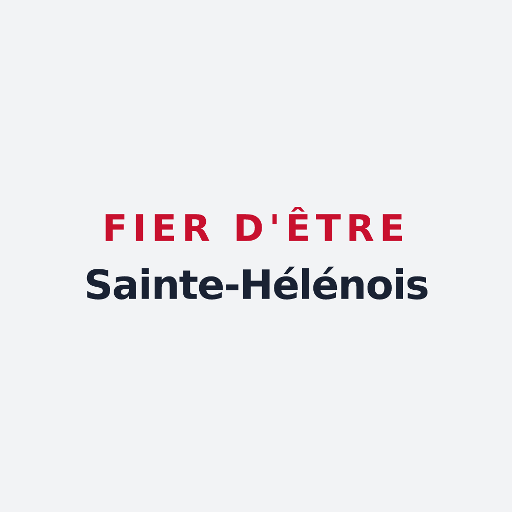 Poster « Fier d'être Sainte-Hélénois » — design pour Sainte-Hélène