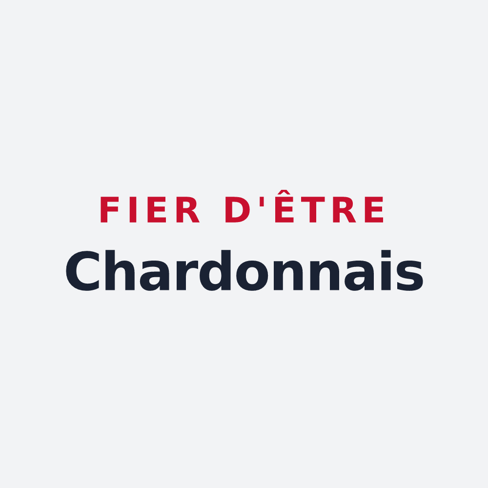 Poster « Fier d'être Chardonnais » — design pour Sainte-Honorine-la-Chardonne