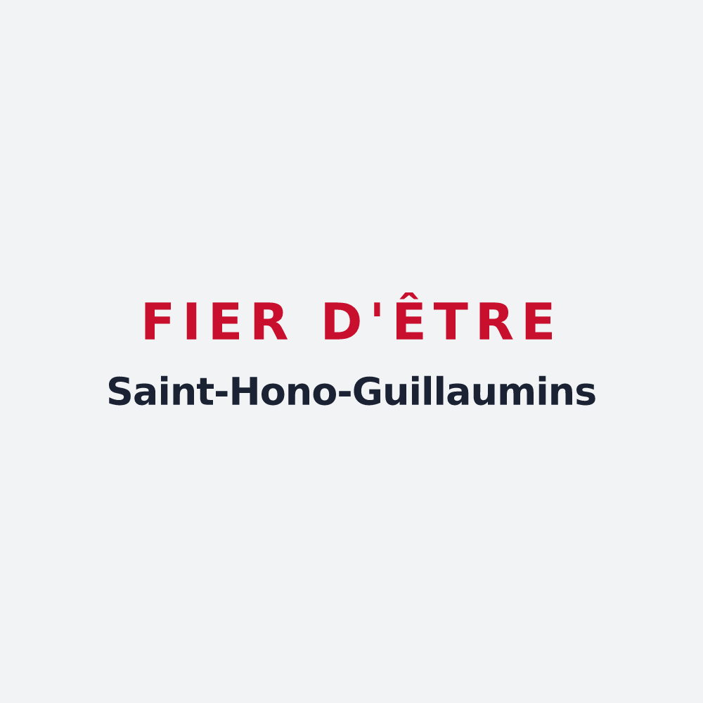 Poster « Fier d'être Saint-Hono-Guillaumins » — design pour Sainte-Honorine-la-Guillaume