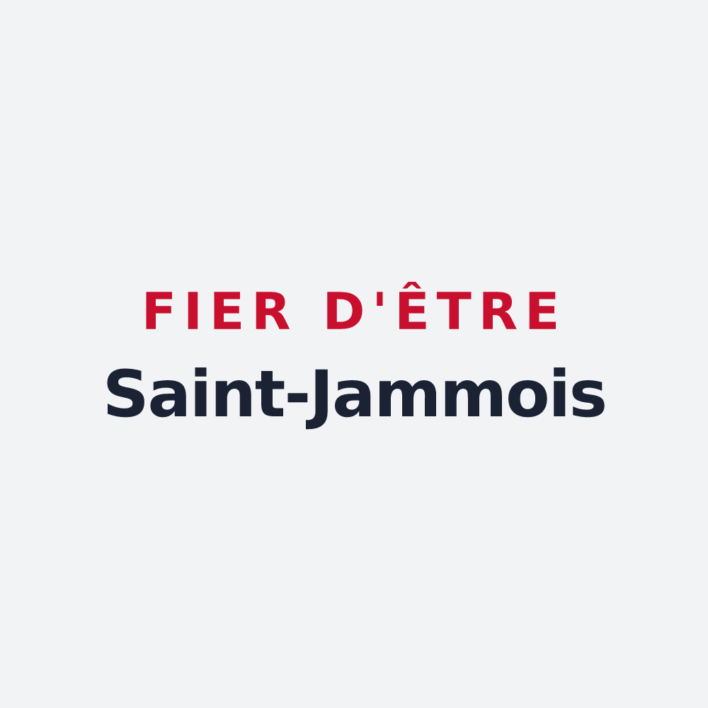 Poster « Fier d'être Saint-Jammois » — design pour Sainte-Jamme-sur-Sarthe