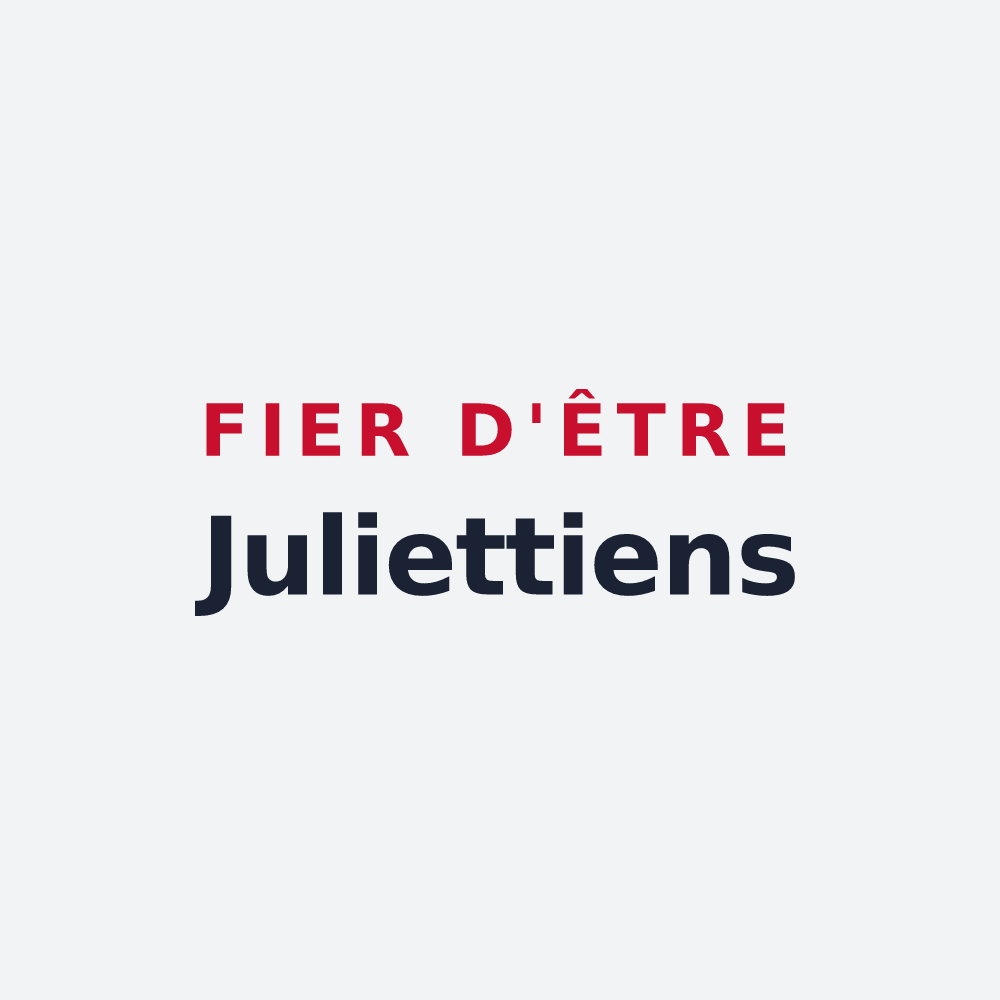 Poster « Fier d'être Juliettiens » — design pour Sainte-Juliette
