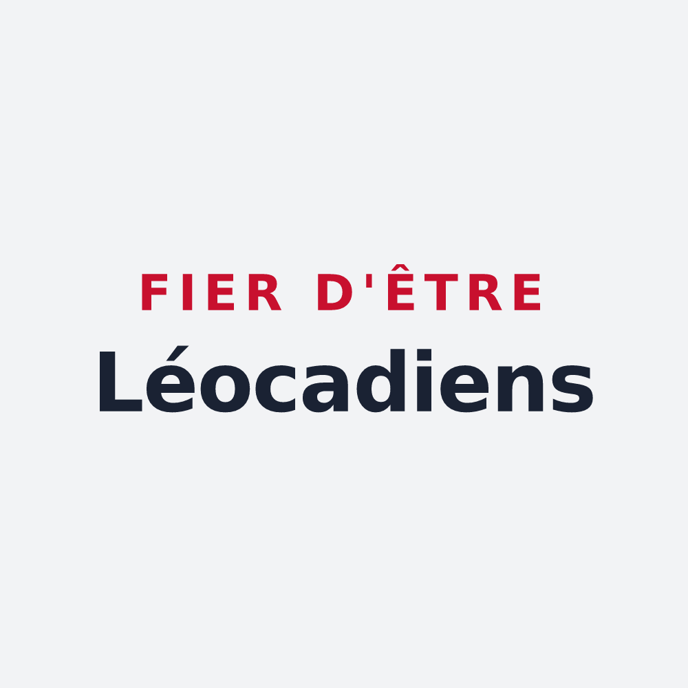 Poster « Fier d'être Léocadiens » — design pour Sainte-Léocadie