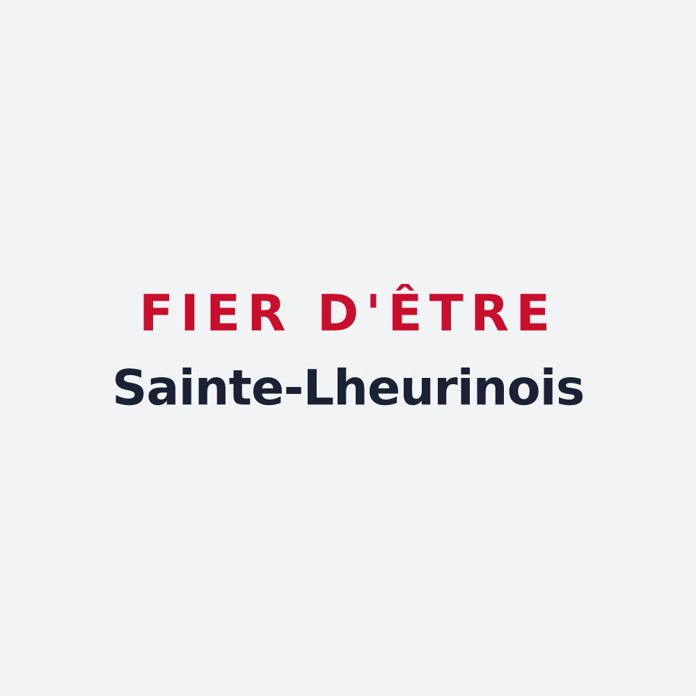 Poster « Fier d'être Sainte-Lheurinois » — design pour Sainte-Lheurine