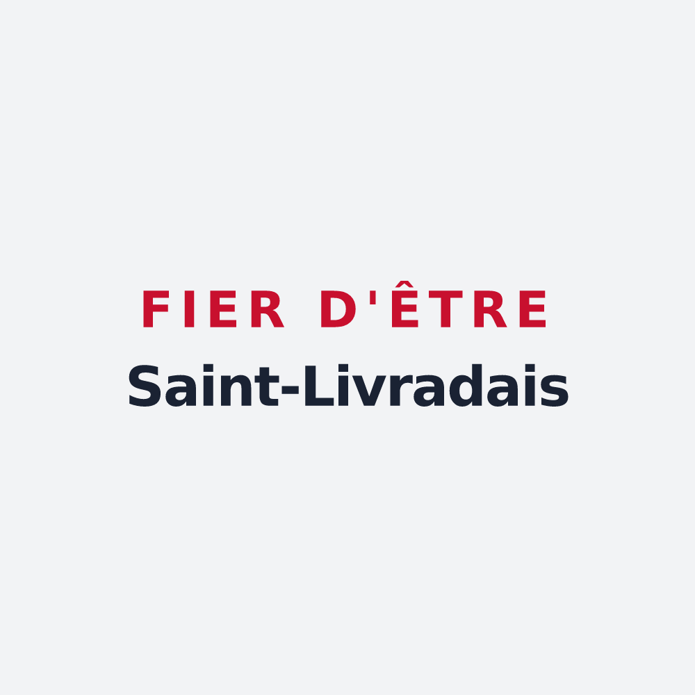 Poster « Fier d'être Saint-Livradais » — design pour Sainte-Livrade-sur-Lot