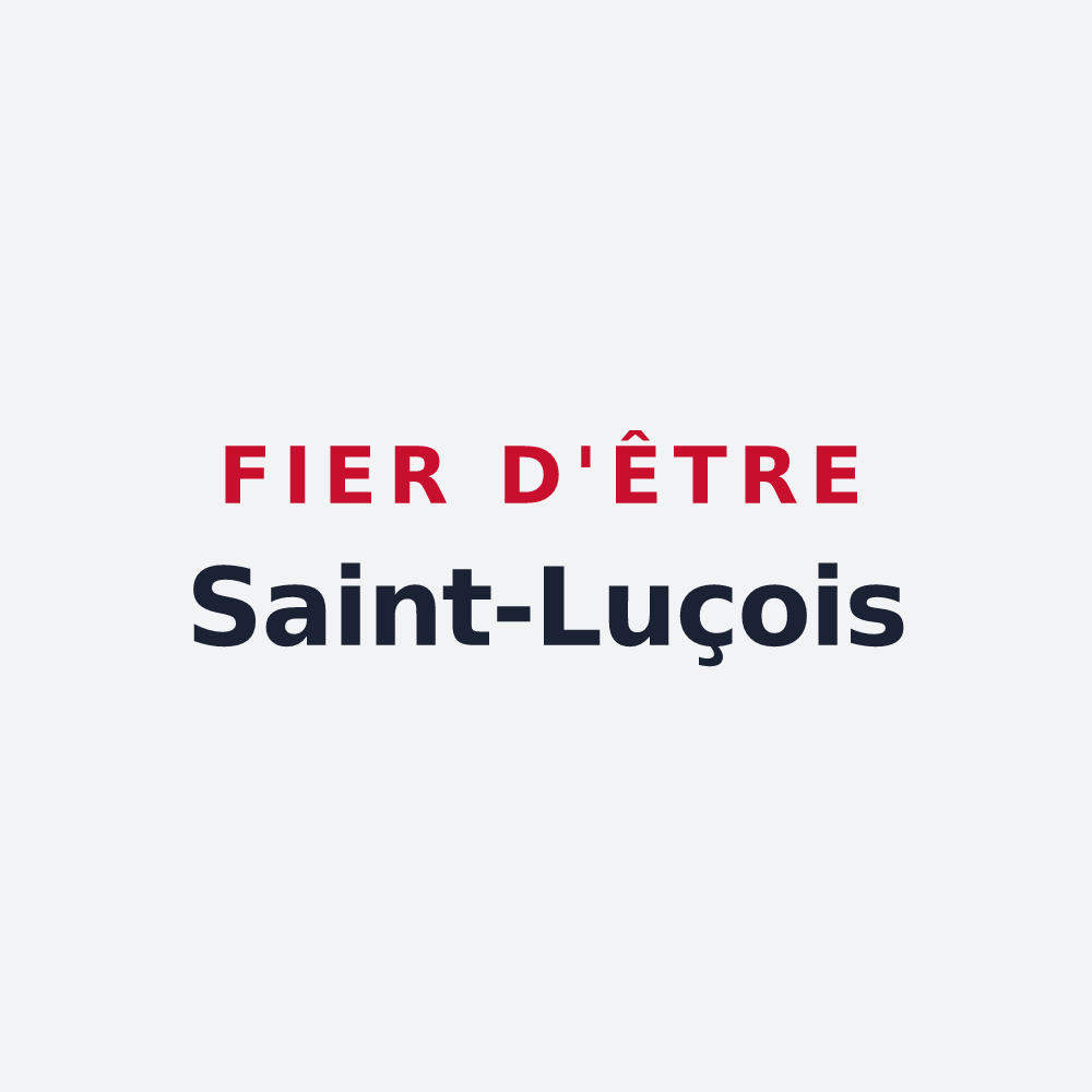 Poster « Fier d'être Saint-Luçois » — design pour Sainte-Luce