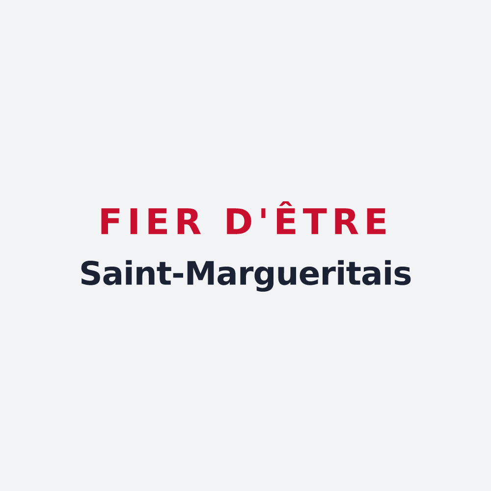 Poster « Fier d'être Saint-Margueritais » — design pour Sainte-Marguerite-sur-Mer