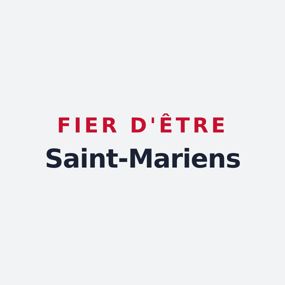 Poster « Fier d'être Saint-Mariens » — design pour Sainte-Marie
