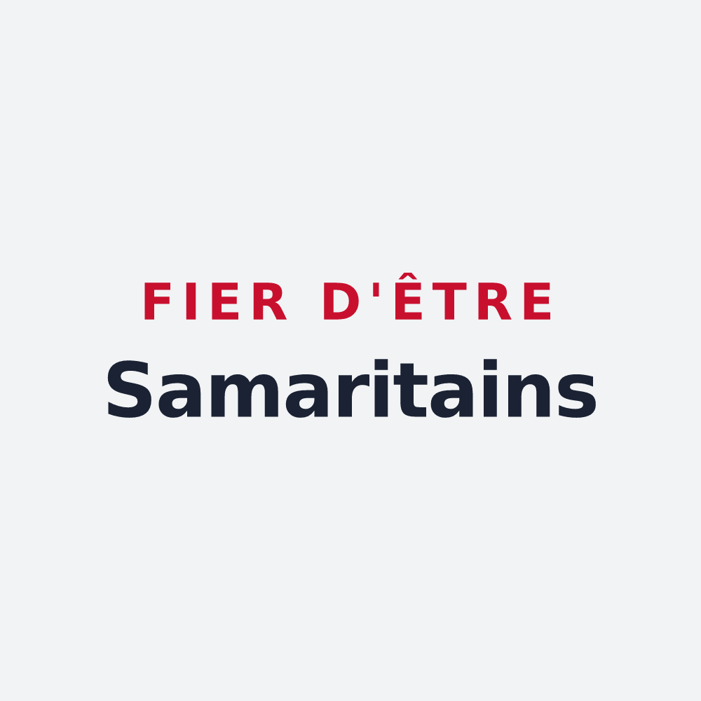 Poster « Fier d'être Samaritains » — design pour Sainte-Marie