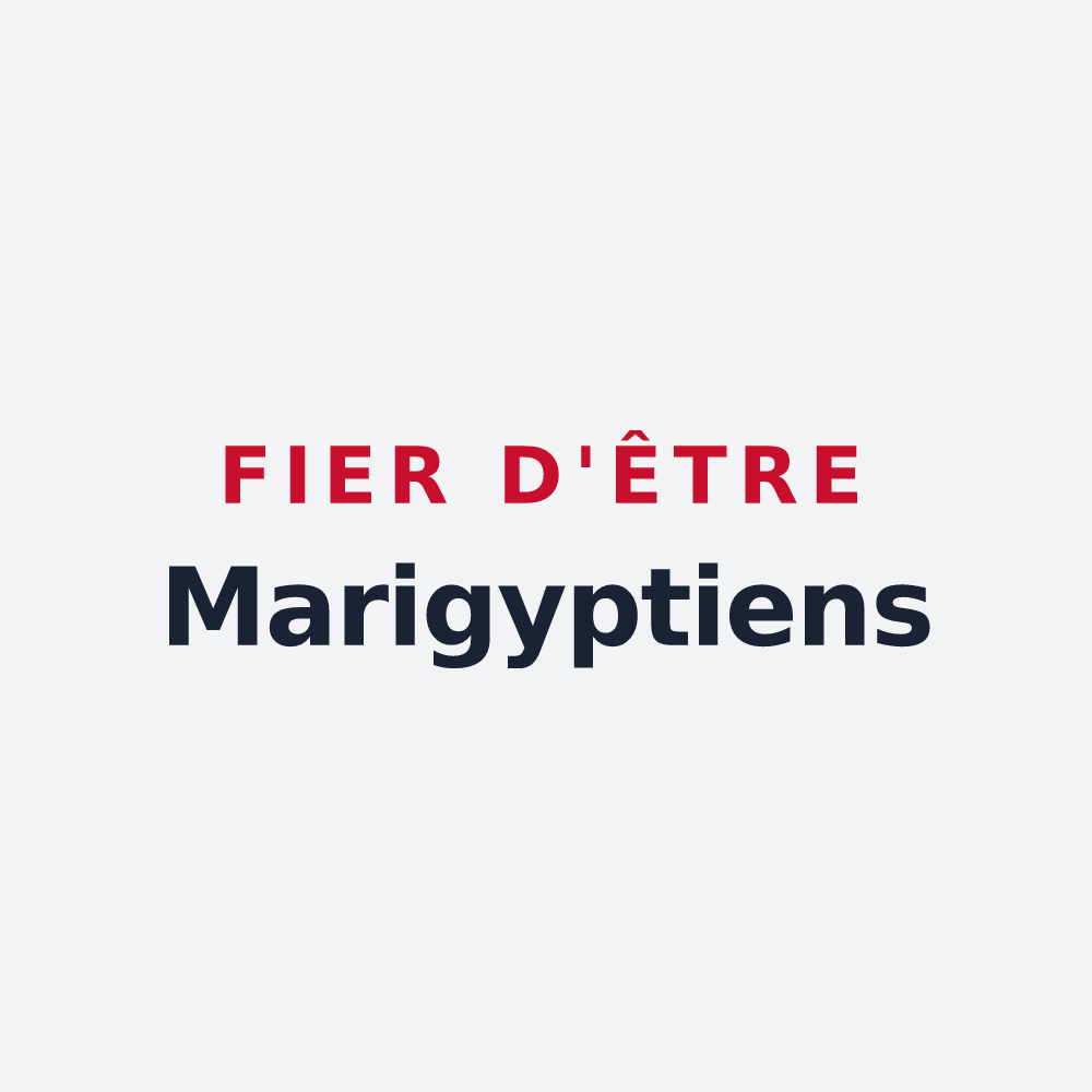 Poster « Fier d'être Marigyptiens » — design pour Sainte-Marie-au-Bosc
