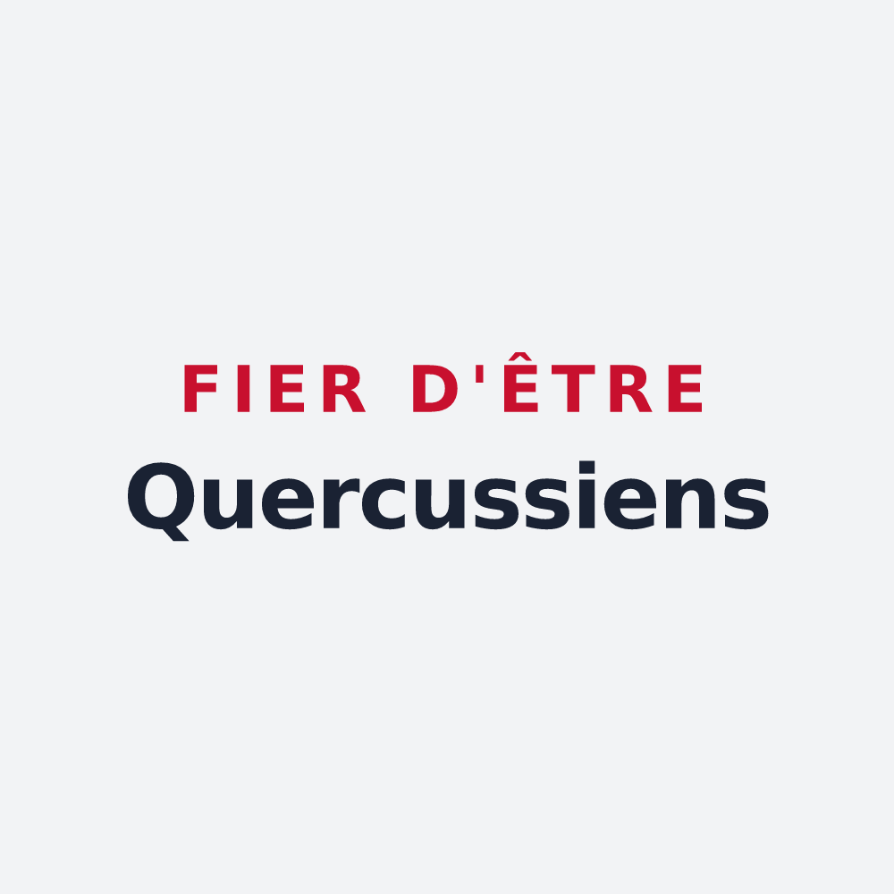 Poster « Fier d'être Quercussiens » — design pour Sainte-Marie-aux-Chênes