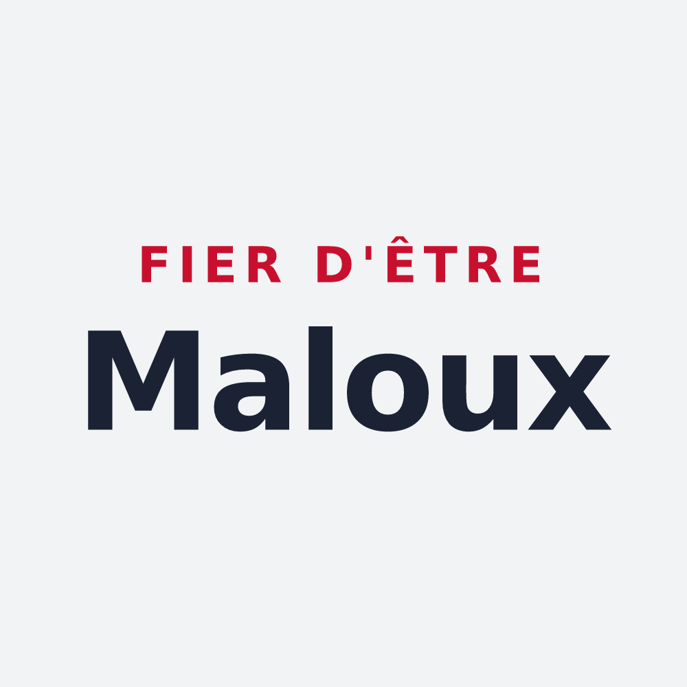 Poster « Fier d'être Maloux » — design pour Sainte-Marie-d'Alloix