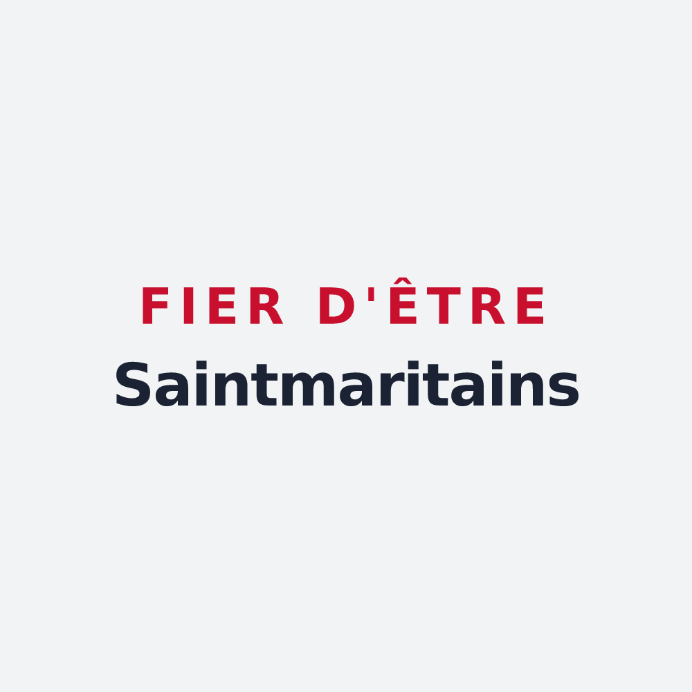 Poster « Fier d'être Saintmaritains » — design pour Sainte-Marie-des-Champs