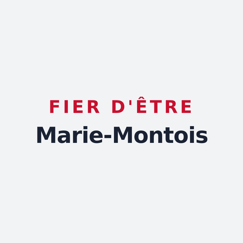 Poster « Fier d'être Marie-Montois » — design pour Sainte-Marie-du-Mont