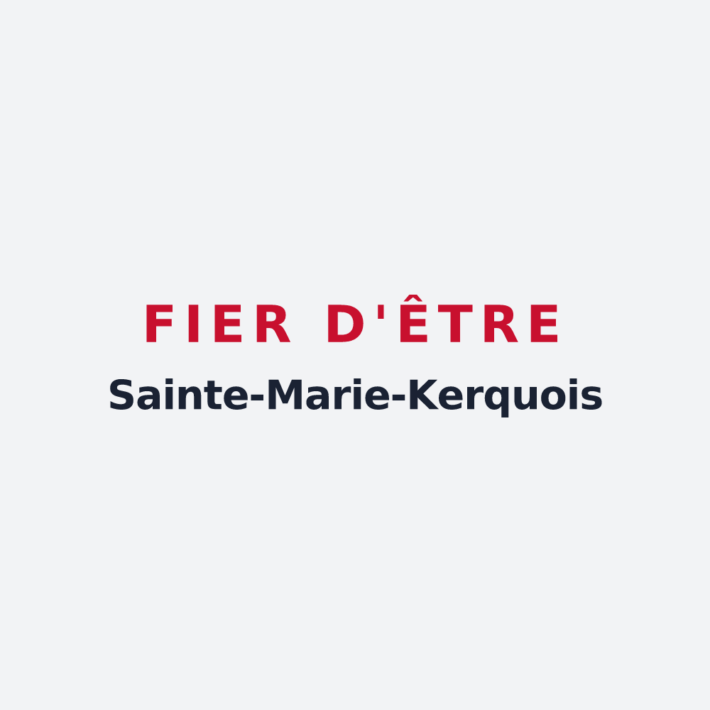 Poster « Fier d'être Sainte-Marie-Kerquois » — design pour Sainte-Marie-Kerque