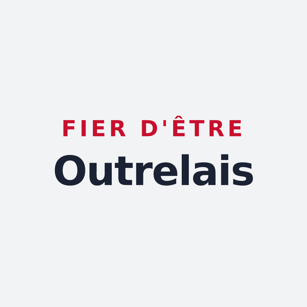 Poster « Fier d'être Outrelais » — design pour Sainte-Marie-Outre-l'Eau