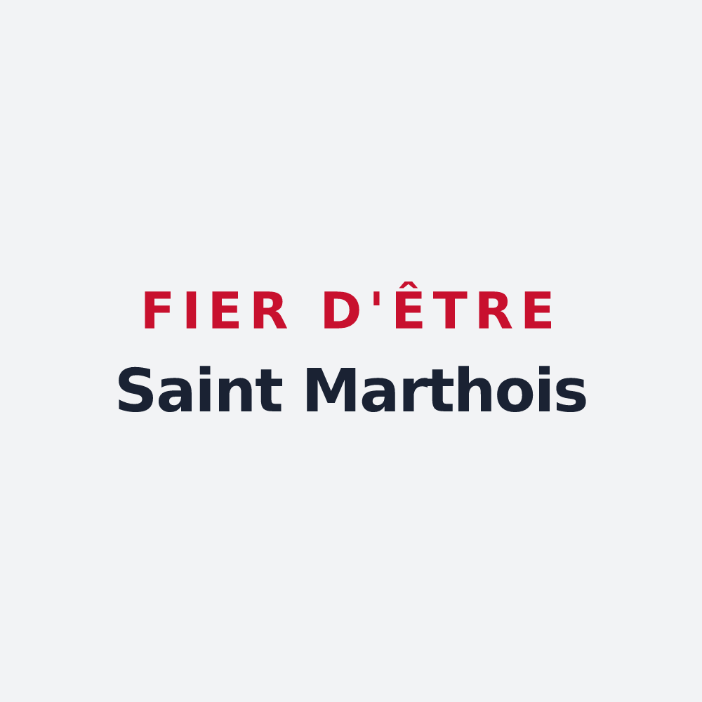 Poster « Fier d'être Saint Marthois » — design pour Sainte-Marthe