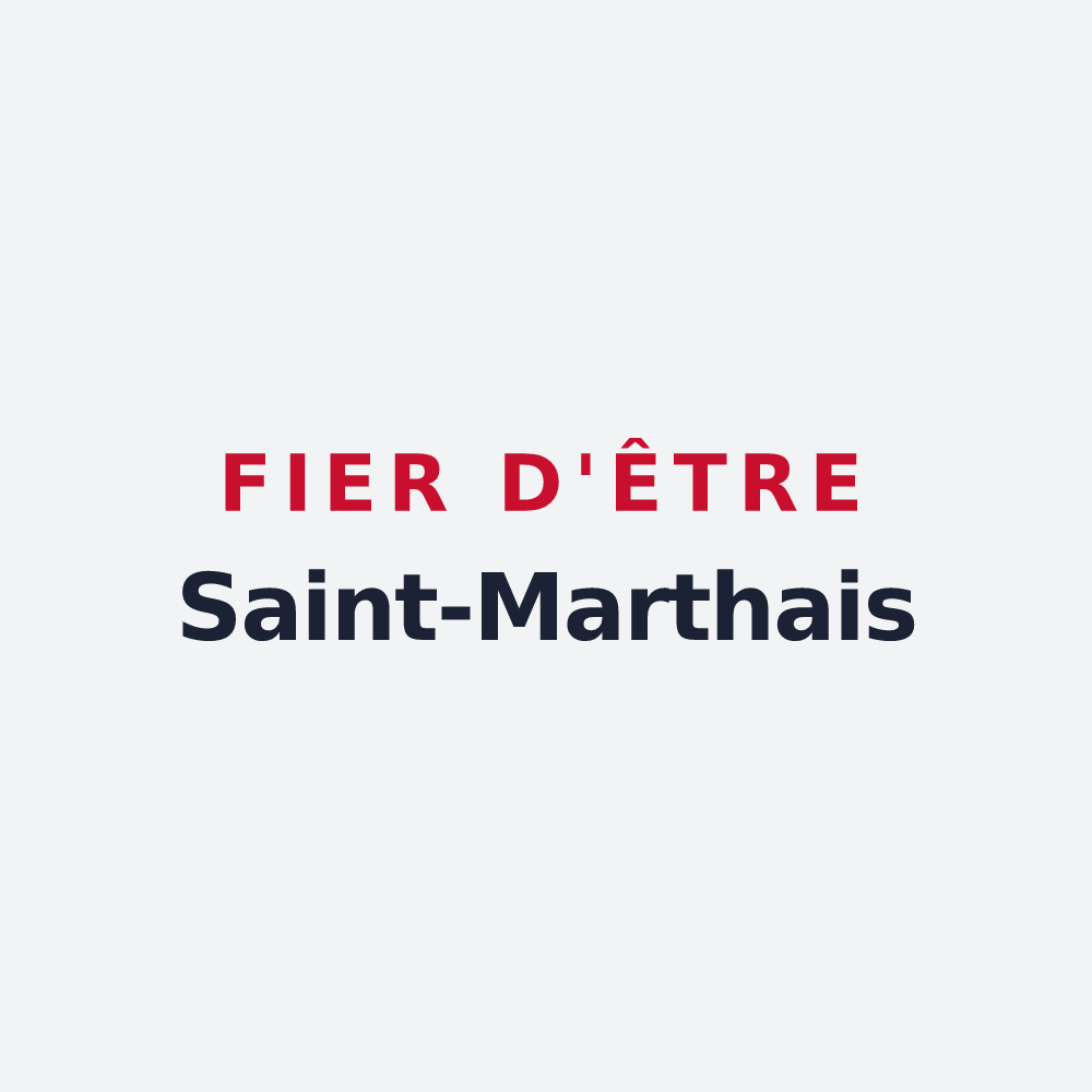 Poster « Fier d'être Saint-Marthais » — design pour Sainte-Marthe