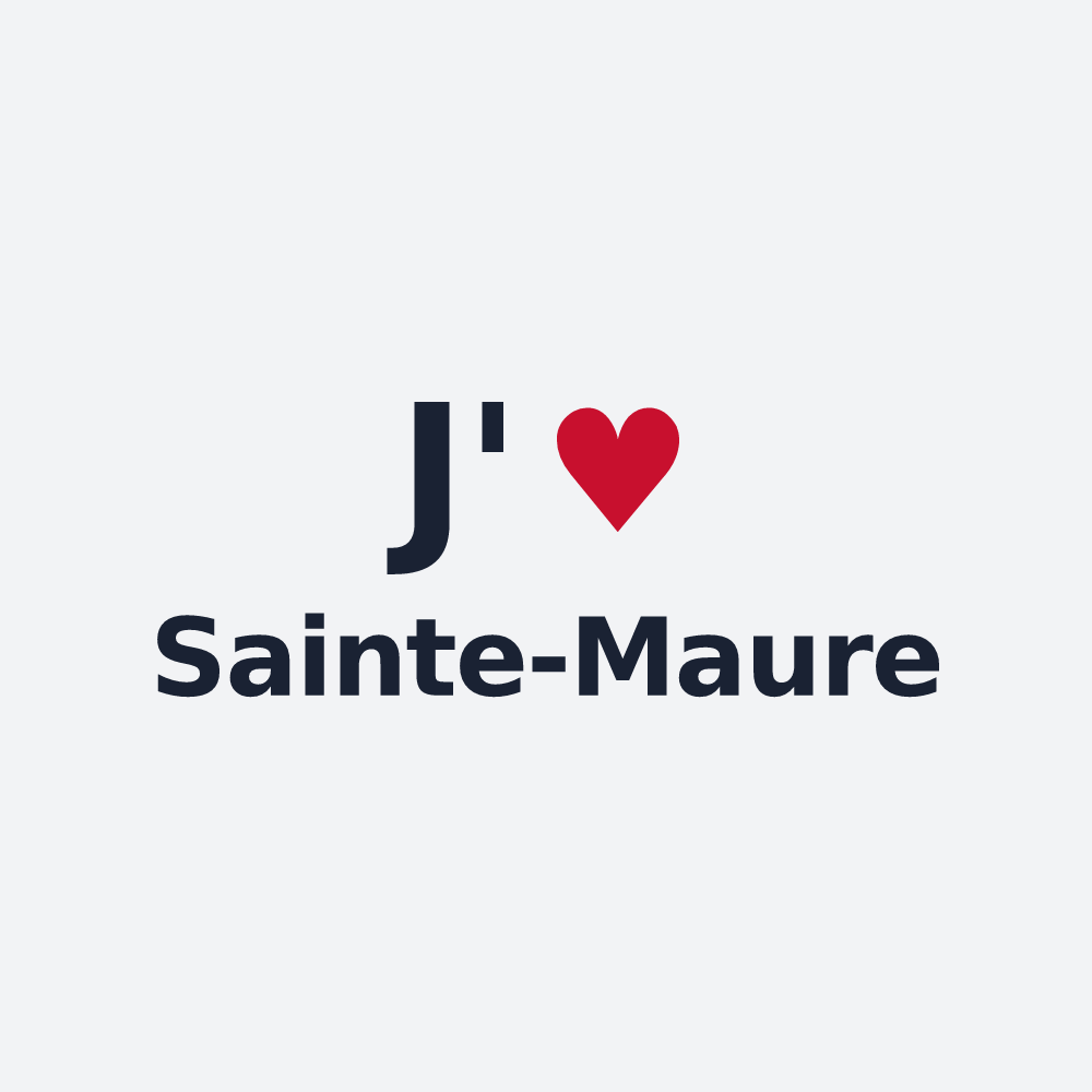 Poster personnalisé Sainte-Maure — design J'aime Sainte-Maure
