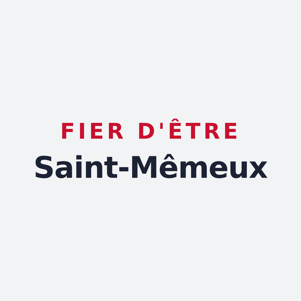 Poster « Fier d'être Saint-Mêmeux » — design pour Sainte-Même