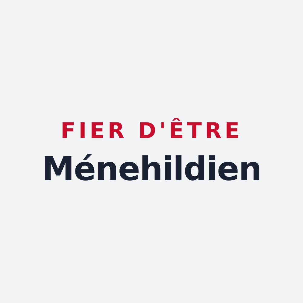 Poster « Fier d'être Ménehildien » — design pour Sainte-Menehould