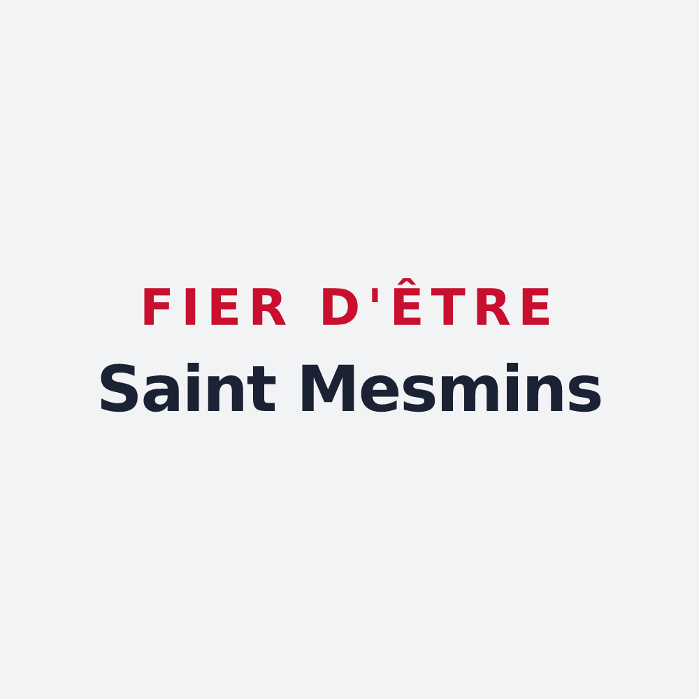 Poster « Fier d'être Saint Mesmins » — design pour Sainte-Mesme