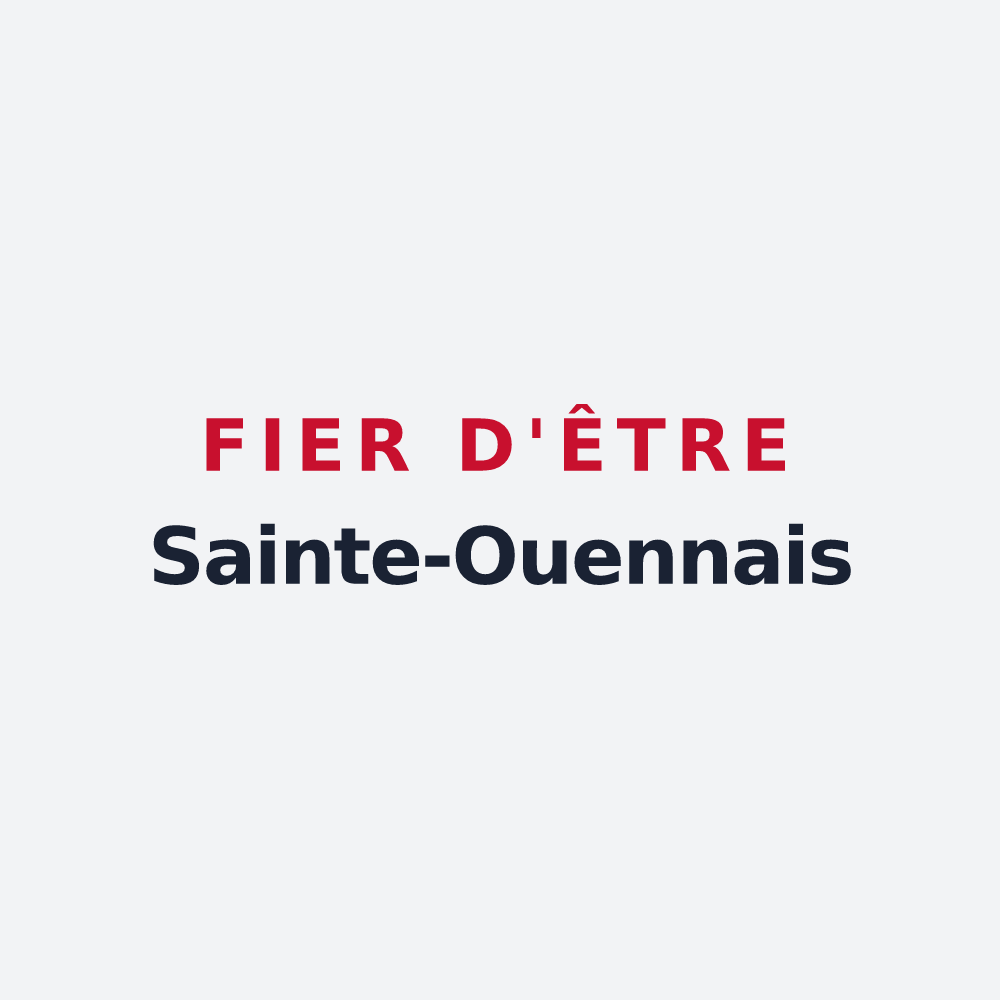 Poster « Fier d'être Sainte-Ouennais » — design pour Sainte-Ouenne