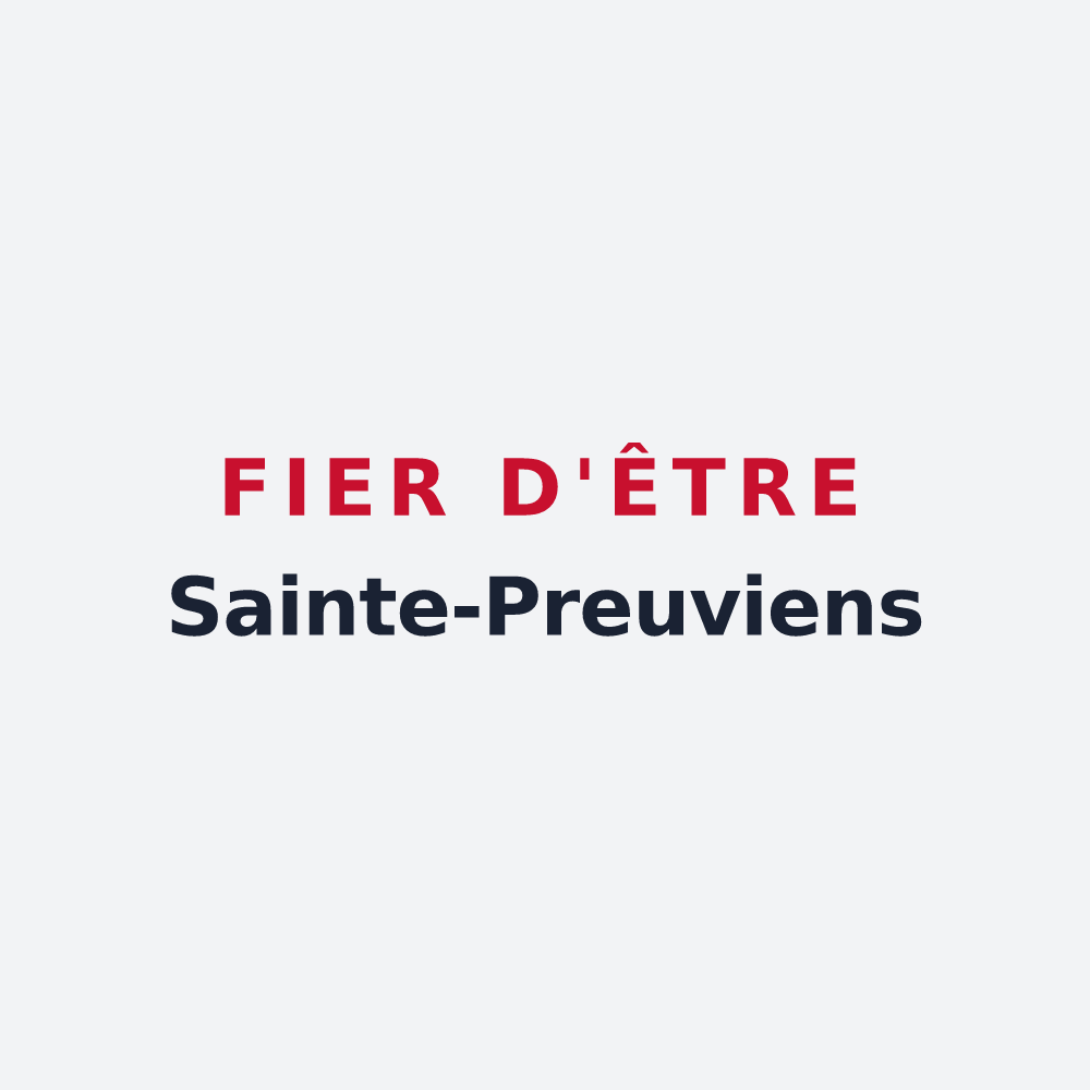 Poster « Fier d'être Sainte-Preuviens » — design pour Sainte-Preuve