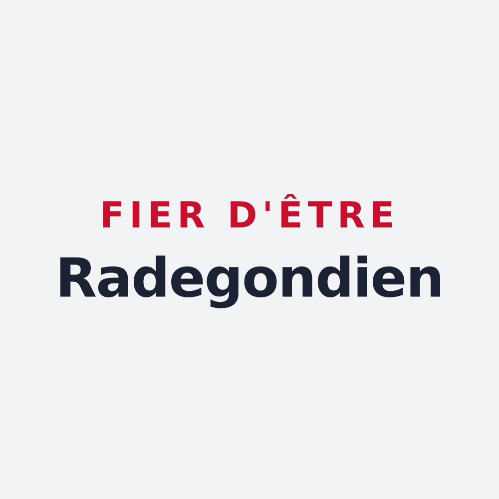 Poster « Fier d'être Radegondien » — design pour Sainte-Radegonde